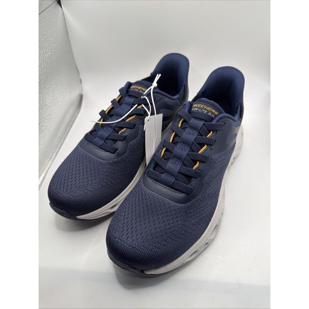 Skechers Hands Free Swift Fit Glide Step Mens 10.5 Navy Athletic Shoes. New - Picture 8 of 9